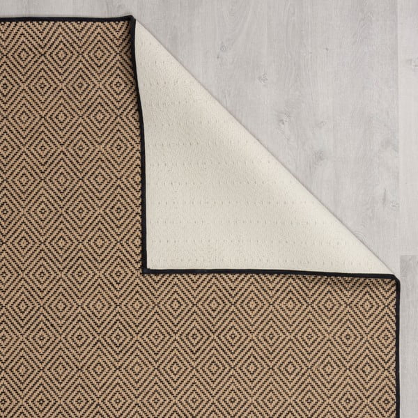 Czarno-naturalny chodnik na schody z juty 60x800 cm Diamond – Flair Rugs-image-2
