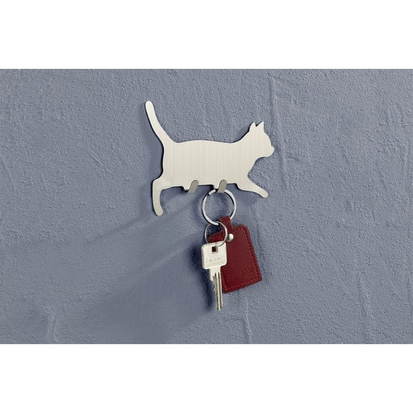 Samoprzylepne haczyki ze stali nierdzewnej zestaw 2 szt. Cat – Maximex-image-1