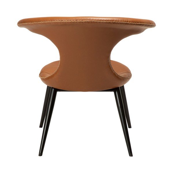 Karmelowobrązowy fotel z imitacji skóry DAN-FORM Denmark Flair-image-4