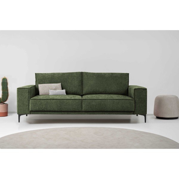 Zielona sofa z tkaniny szenilowej 224 cm Copenhagen – Scandic-image-1