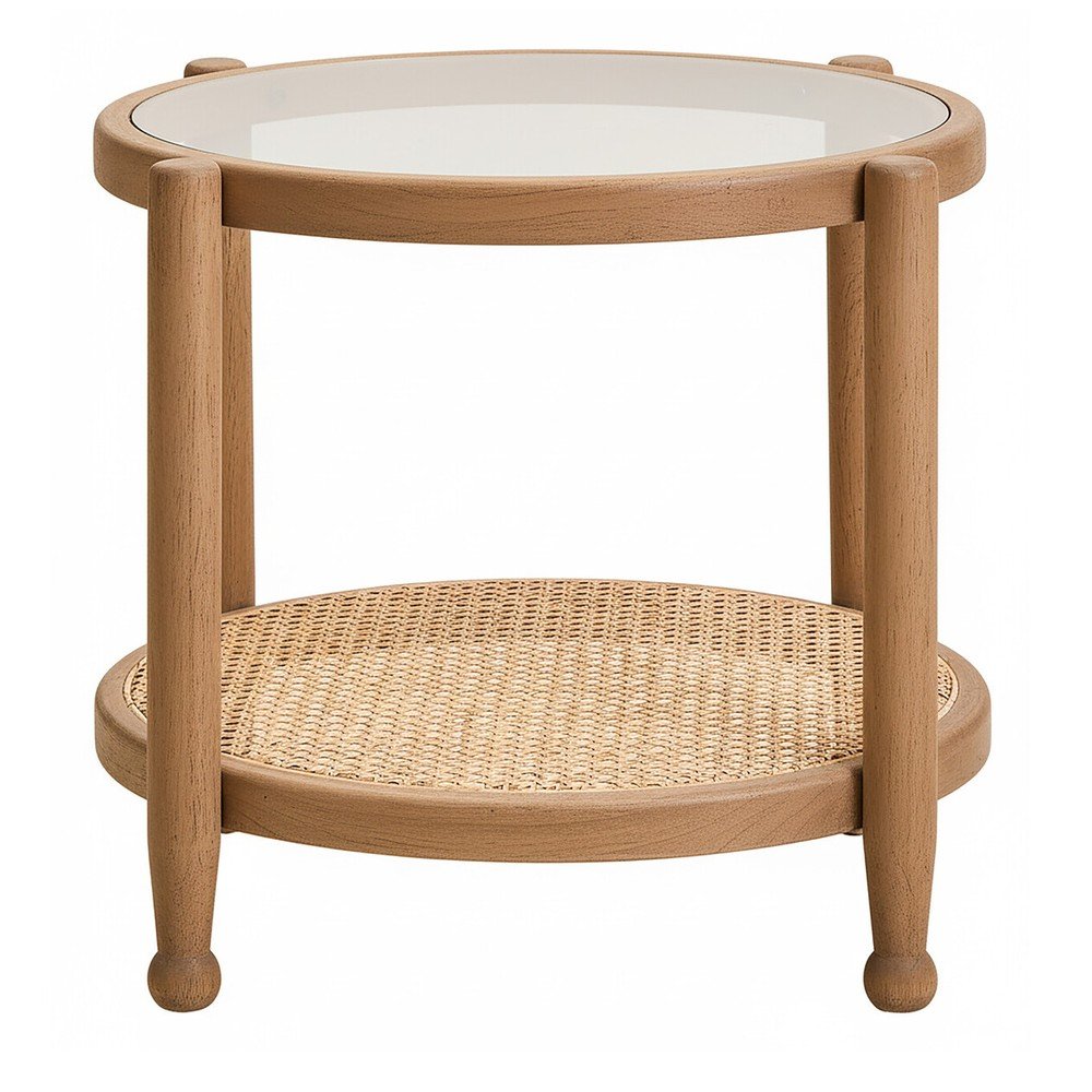Okrągły stolik ze szklanym blatem ø 57 cm Cebu – Premier Housewares (zdjęcie 9)