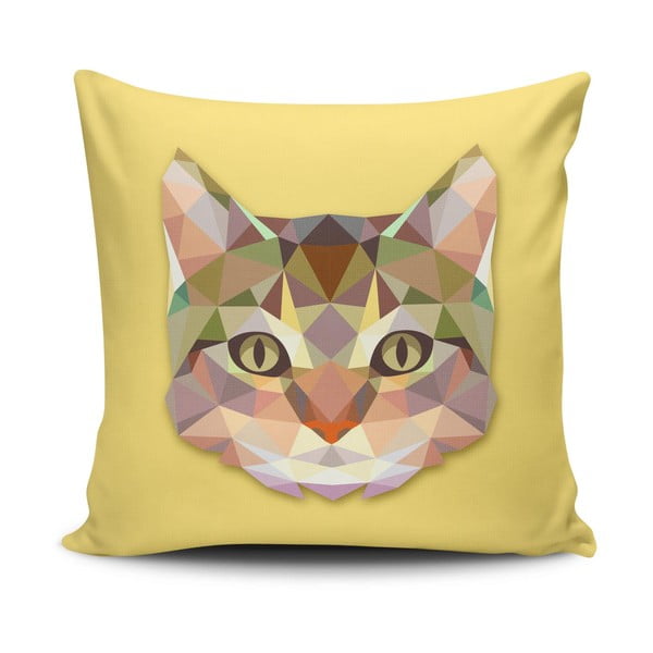 Poszewka na poduszkę z domieszką bawełny Cushion Love Cat, 45x45 cm
