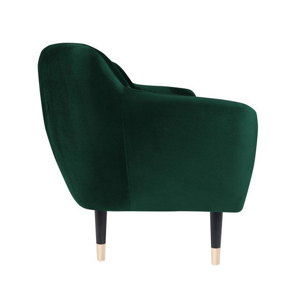 Zielona sofa z czarnymi nogami Mazzini Sofas Benito, 158 cm-image-3