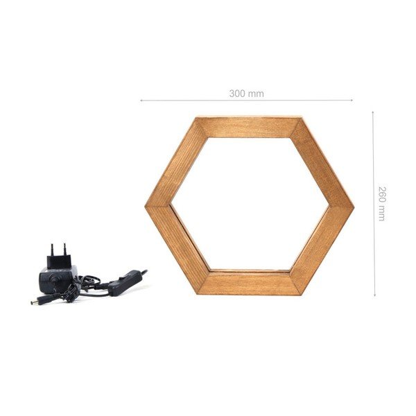 Drewniana lampa stołowa Honeybee-image-2