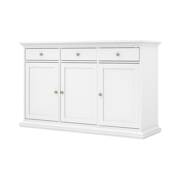 Biała niska komoda 144x92 cm Paris – Tvilum-image-2