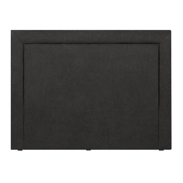 Czarny zagłówek łóżka Mazzini Sofas Ancona, 200x120 cm