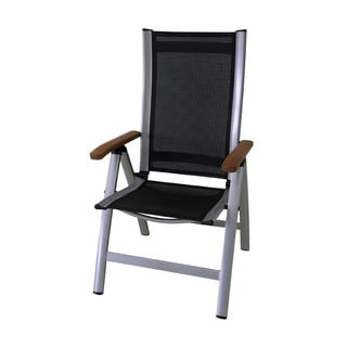 Czarny metalowy fotel ogrodowy Ass Comfort – Sun Garden