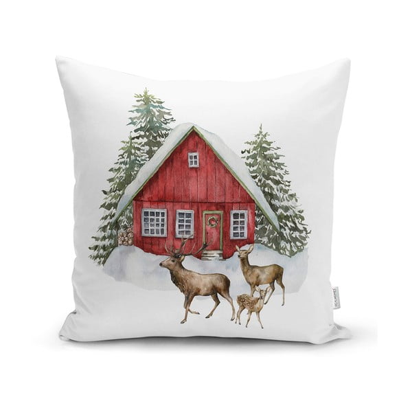 Tekstylna poszewka na poduszkę ze świątecznym motywem 43x43 cm – Mila Home