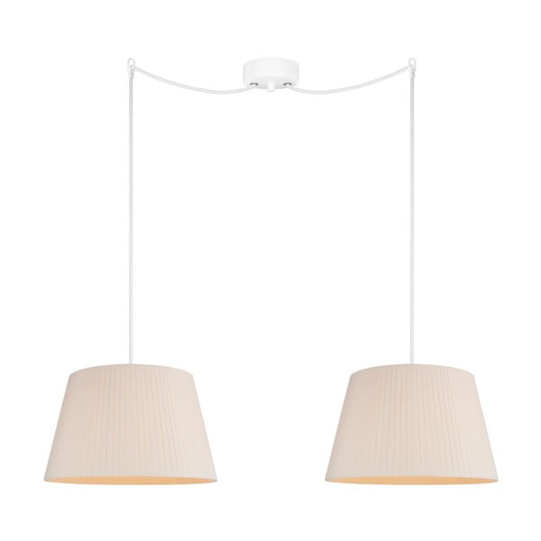 Kremowa
  lampa wisząca Bulb Attack Dos Plisado, ⌀ 36 cm