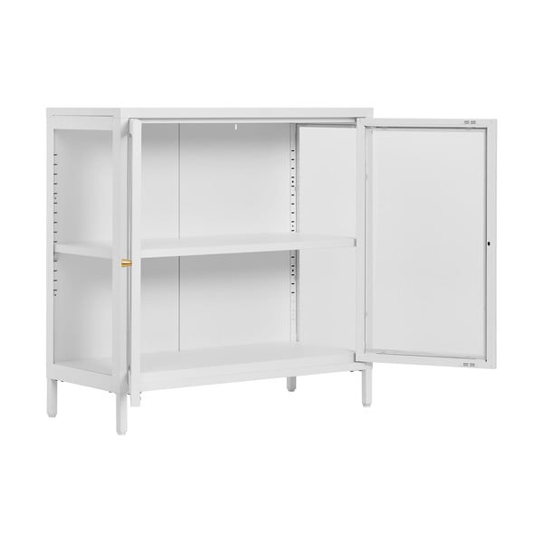 Biała metalowa witryna 80x80 cm Dalby – House Nordic-image-2