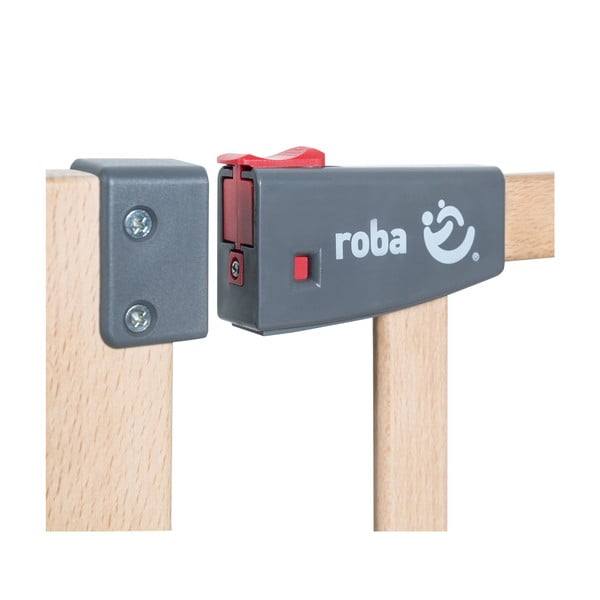 Naturalna bramka ochronna dla dzieci z litego drewna bukowego – Roba-image-4