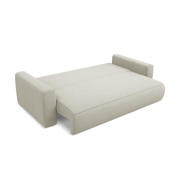 Beżowa rozkładana/ze schowkiem sofa 238 cm Kapua – Makamii-image-4