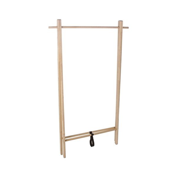 Stojak na ubrania z litego drewna dębowego w jasnym naturalnym kolorze 89x151x52 cm Daiki – Yes Everyday-image-3