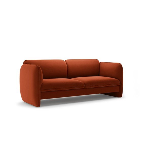Ceglasta aksamitna sofa 204 cm Georgia – Micadoni -image-2