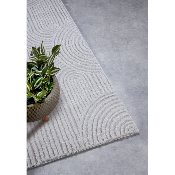 Kremowy chodnik 80x240 cm Chappe Cream White – Elle Decoration-image-2