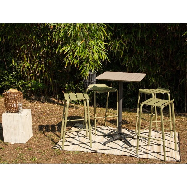 Aluminiowy ogrodowy stolik barowy 67x67 cm Spring – Ezeis-image-4