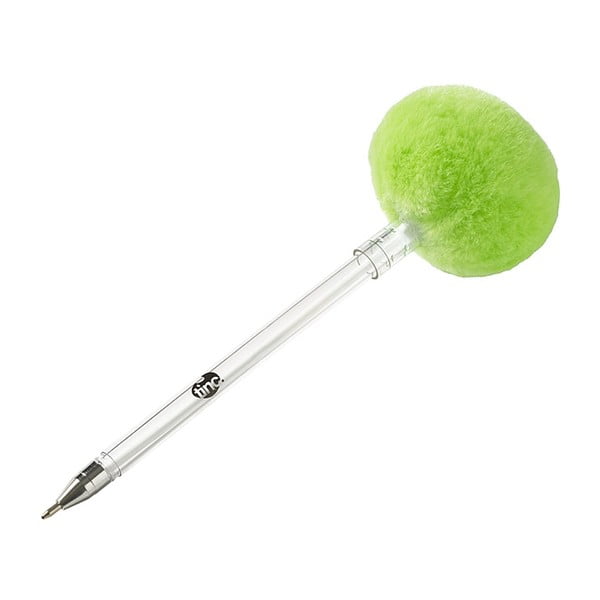 Długopis z zieloną ozdobą TINC Original Pom Pom