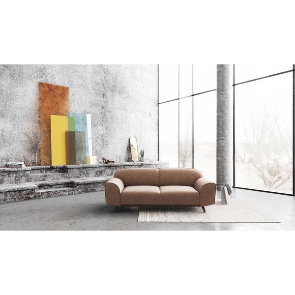 Brązowa skórzana sofa 193 cm Nesbo – MESONICA-image-4