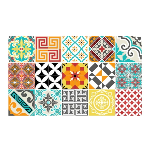 Zestaw 15 naklejek Ambiance Bistro, 20x20 cm-image-2