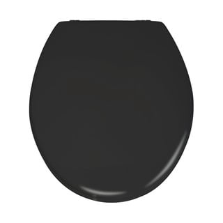 Czarna deska sedesowa matowa Wenko Prima, 41x38 cm