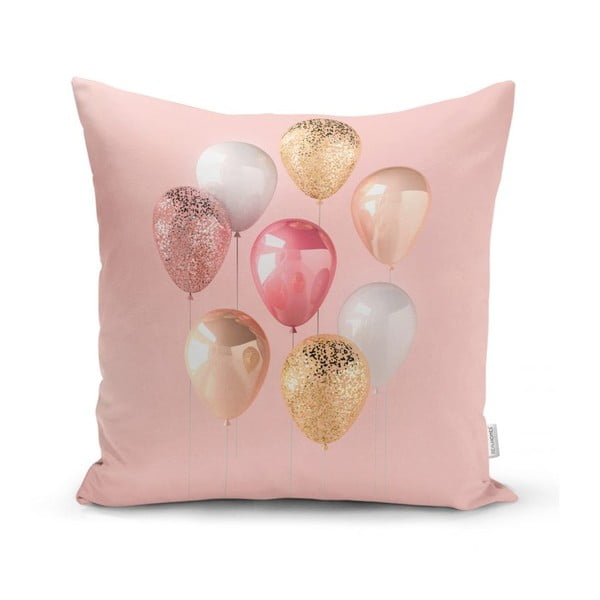 Poszewka na poduszkę Minimalist Cushion Covers Balloons With Pink BG, 45x45 cm