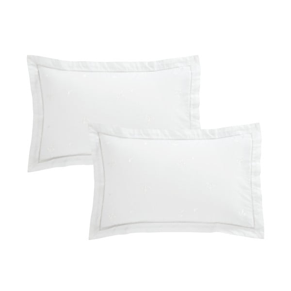 Bawełniana poszewka na poduszkę 50x75 cm Lottie Floral Embroidery – Bianca