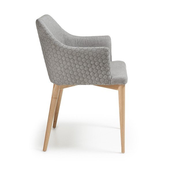 Jasnoszare krzesło do jadalni Kave Home Danai-image-3