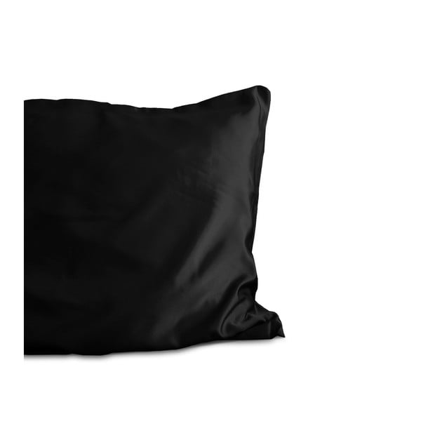 Czarna poszewka na poduszkę z mikroperkalu Sleeptime Skin Care, 60x70 cm