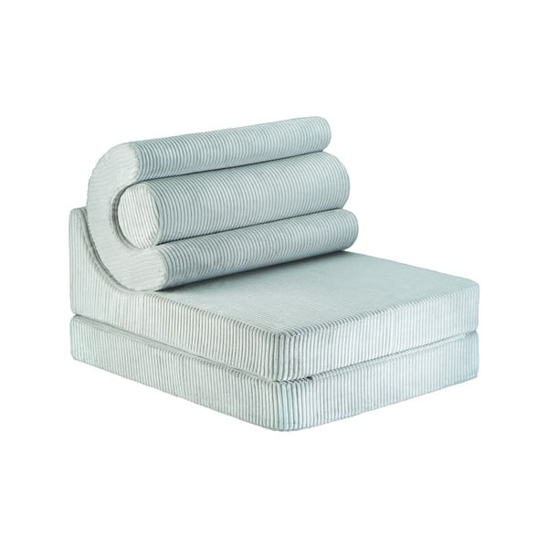 Miętowy sztruksowy fotel dziecięcy Flipster – Wigiwama