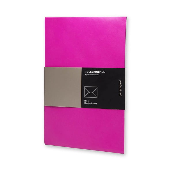 Papierowa teczka na dokumenty Moleskine Hot Pink A4
