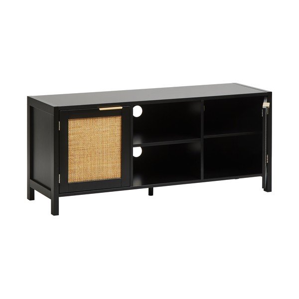 Czarna szafka pod TV 120x52x38 cm Sherman – Premier Housewares-image-4