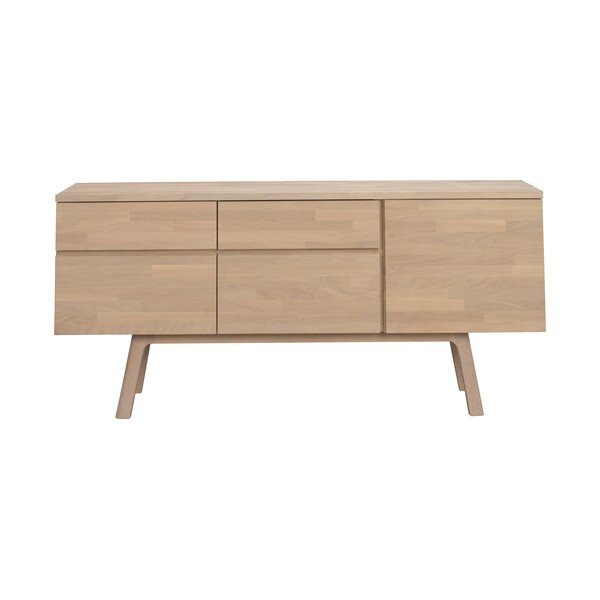 Komoda z litego drewna dębowego w jasnym naturalnym kolorze 170x77x42 cm Cleardale – Rowico-image-4