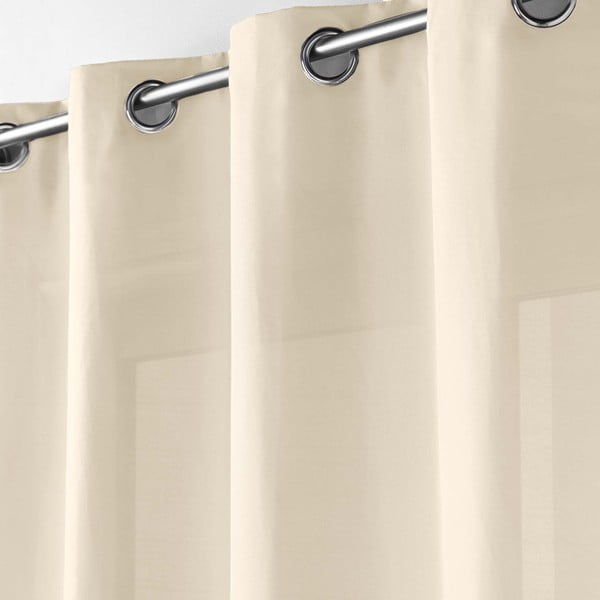 Beżowa zasłona z mikrowłókna 140x280 cm Absolu – douceur d'intérieur-image-1