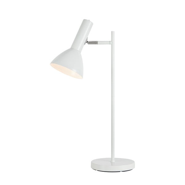 Biała lampa stołowa (wys. 65 cm) Metro – Markslöjd