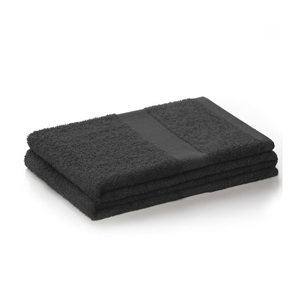 Ciemnoszary ręcznik DecoKing Bamby Charcoal, 50x100 cm