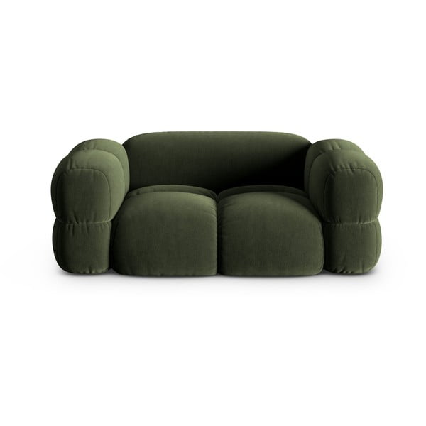 Zielona aksamitna sofa 180 cm Loretto – Cosmopolitan Design