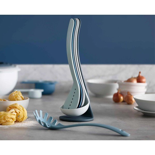 ZZestaw 5 niebieskich przyborów kuchennych ze stojakiem Joseph Joseph Nest Utensils Plus-image-1