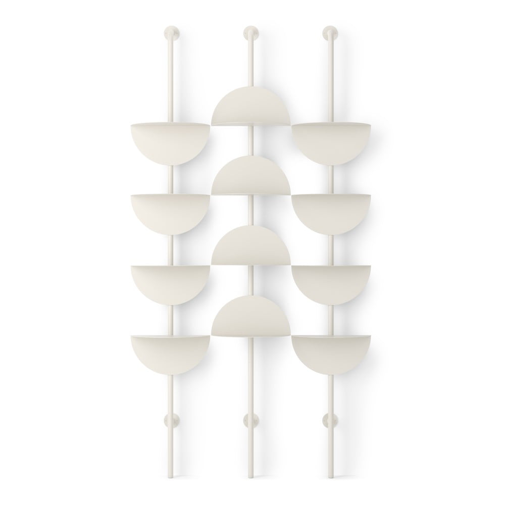 Metalowy modułowy system półek w matowym białym kolorze 27x203,5x35 cm Solis – Umbra (zdjęcie 8)