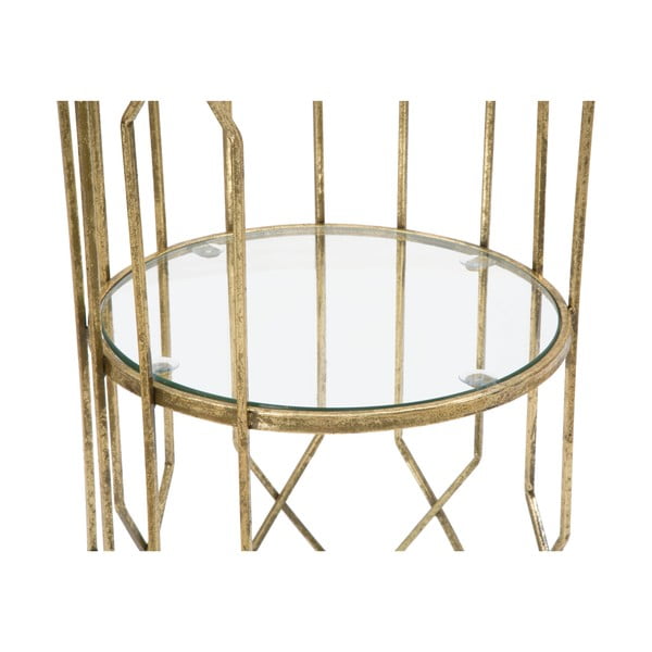 Okrągły stolik ze szklanym blatem ø 35 cm Tunisi – Mauro Ferretti-image-2