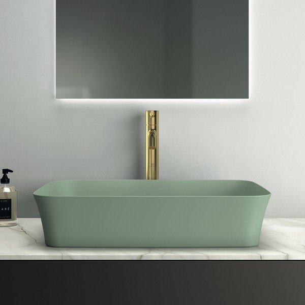 Zielona ceramiczna umywalka 55x38 cm Ipalyss – Ideal Standard-image-1