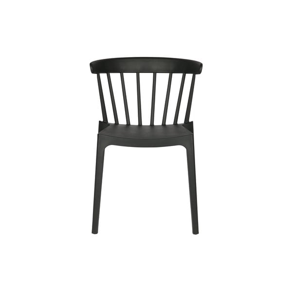 Zestaw 2 czarnych krzeseł odpowiednich do wewnątrz i na zewnątrz WOOOD Bliss