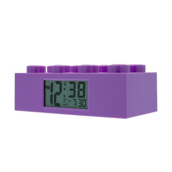 Fioletowy zegar z budzikiem LEGO® Brick-image-4