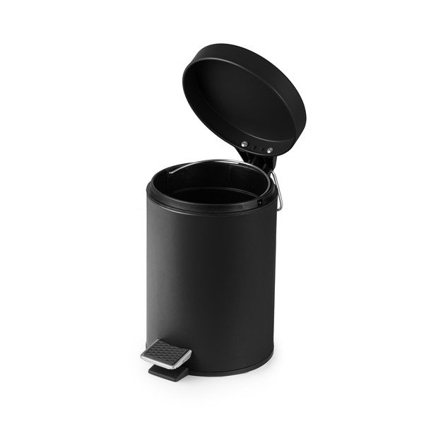 Czarny kosz na śmieci z pedałem Compactor Grena, 3 l-image-4