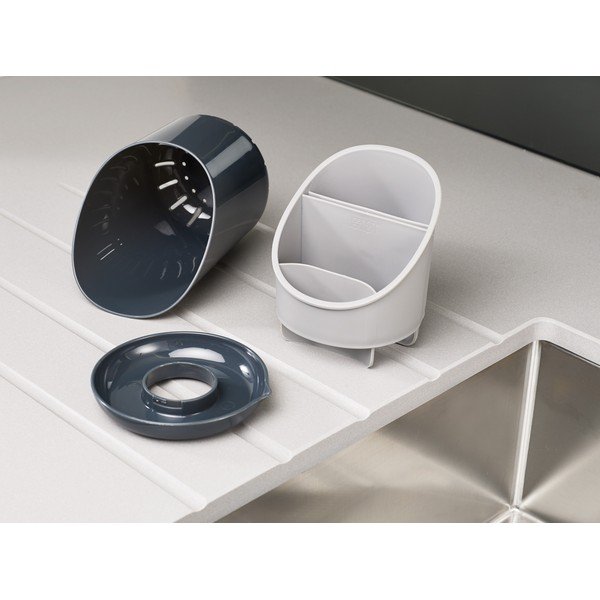 Szary ociekacz na sztućce i przybory kuchenne Joseph Joseph Dock-image-4