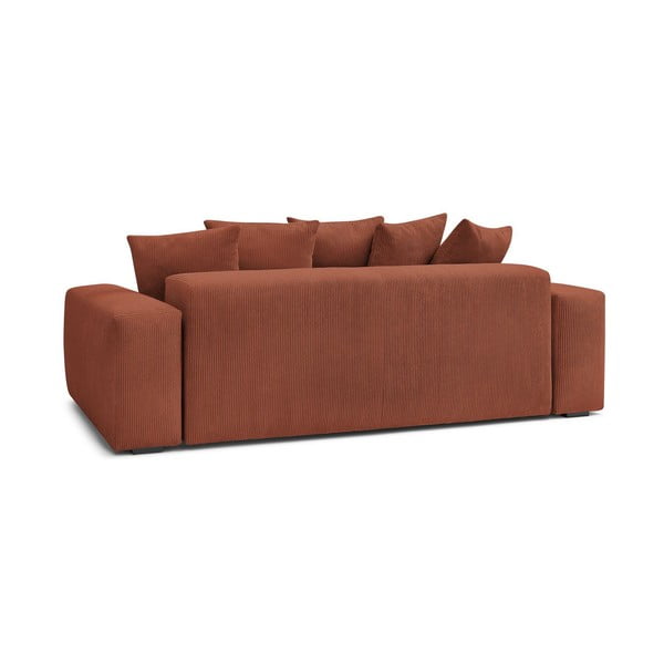 Ceglasta sztruksowa sofa 280 cm Voltaire – Bobochic Paris-image-4