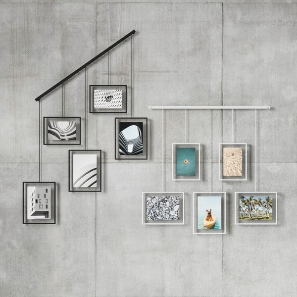 Białe metalowe ramki ścienne zestaw 5 szt. 66x69 cm Exhibit – Umbra-image-3