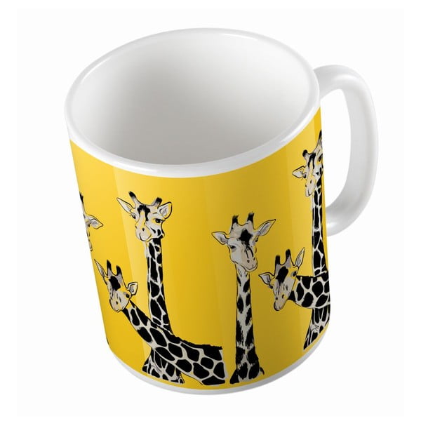 Ceramiczny kubek Friendly Giraffes, 330 ml