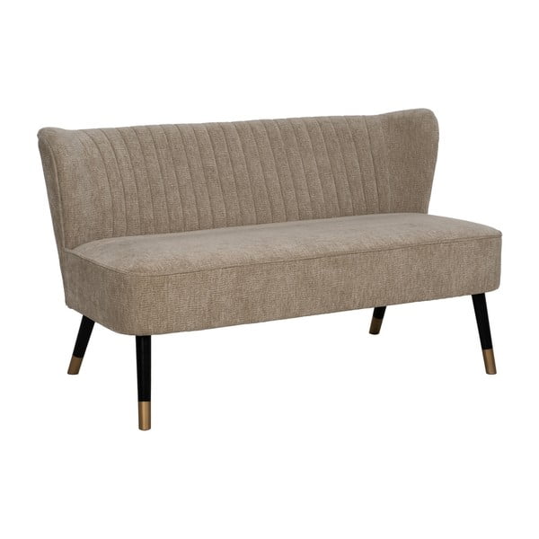 Beżowa sofa  z tkaniny szenilowej 134 cm Glam – Ixia-image-3