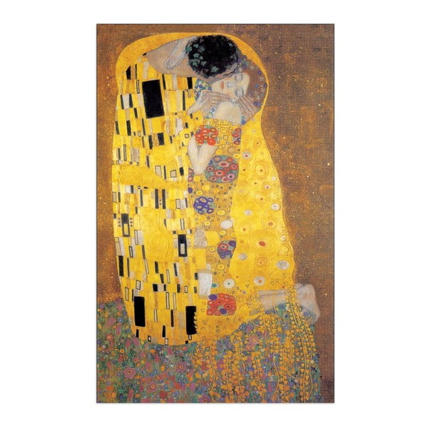 Obraz Gustav Klimt - Pocałunek, 60x90 cm
