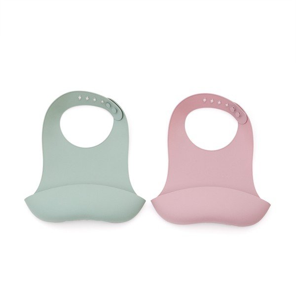 Jasnoróżowo-turkusowe śliniaki zestaw 2 szt. Lili – Kave Home